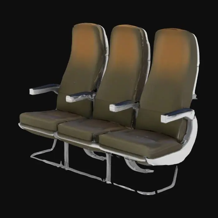 3D model for Airplane Seating Trio