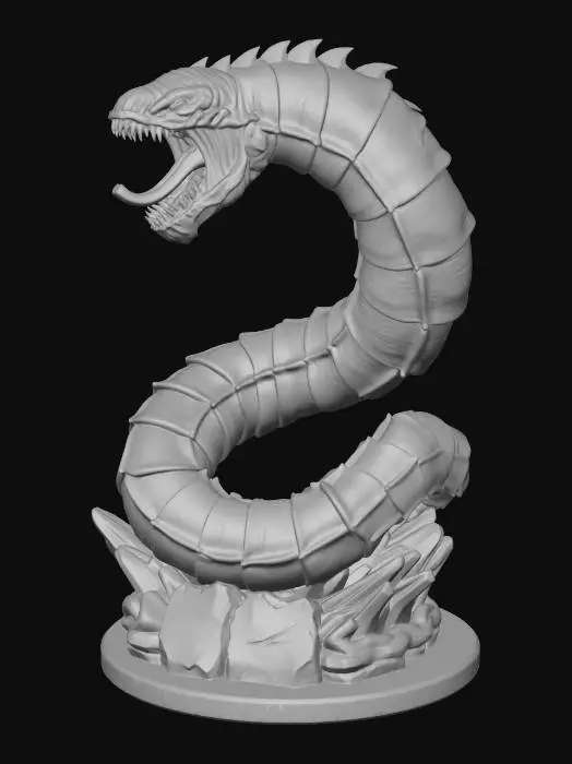 3D model for Neon Spiral Dragon