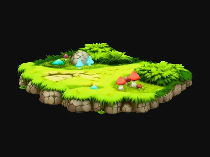 3D model for Enchanted Forest Glade