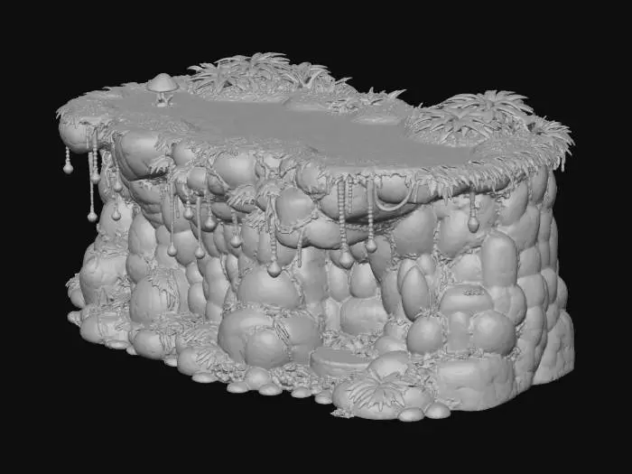 3D model for Enchanted Cliff Garden