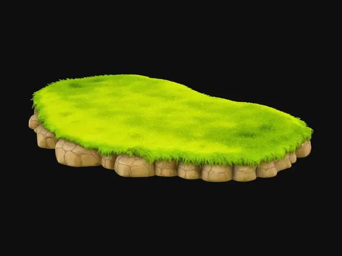 3D model for grassyland