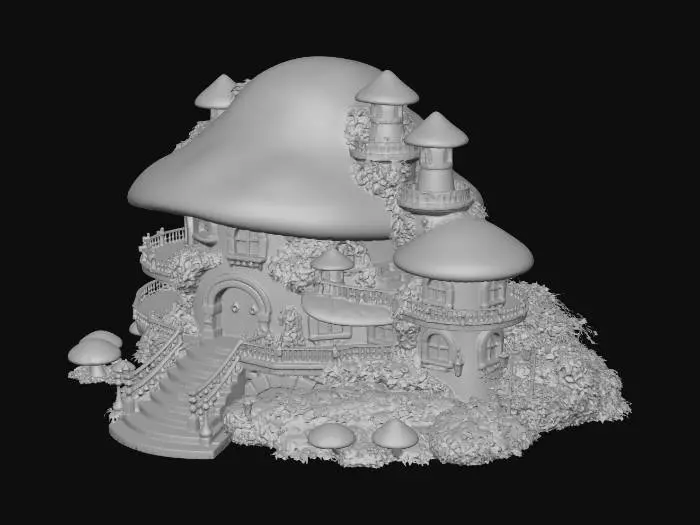 3D model for Golden Mushroom Mansion