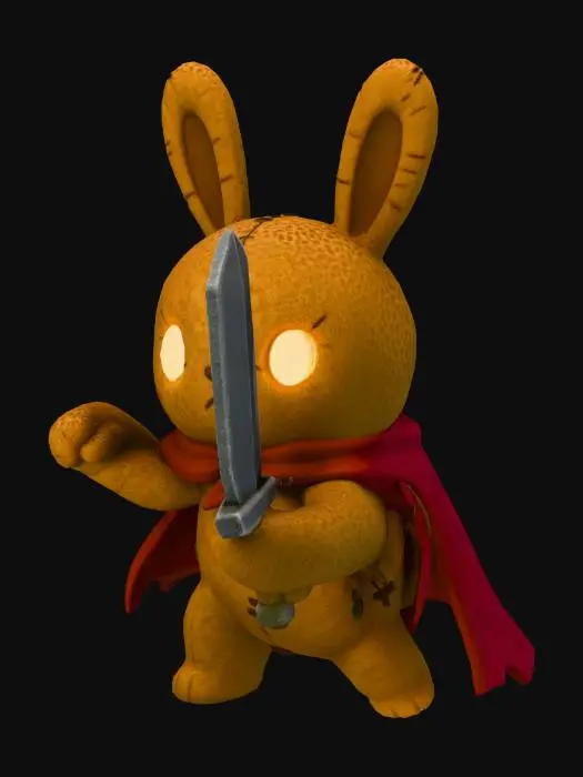 3D model for Warrior Bunny