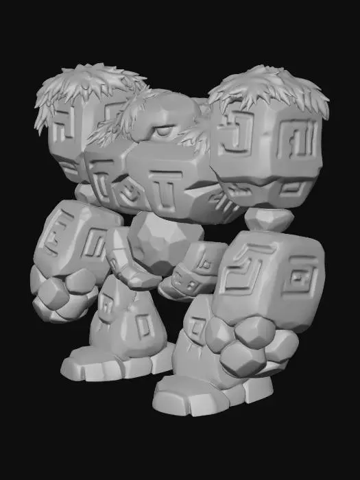 3D model for Stone Guardian