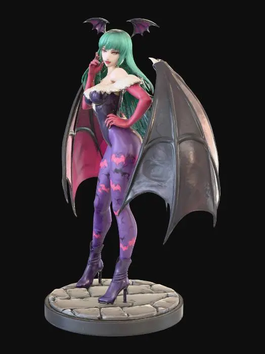 3D model for Meshy_AI_Morgan_Darkstalkers_0120104106_generate