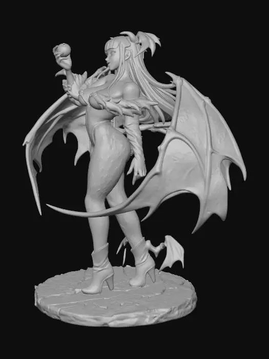 3D model for Meshy_AI_Morgan_Darkstalkers_0120105546_generate