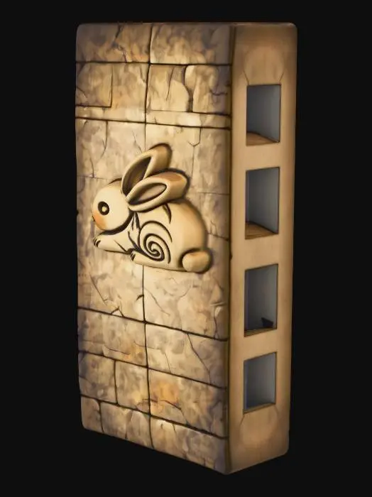 3D model for Ancient Bunny Carving