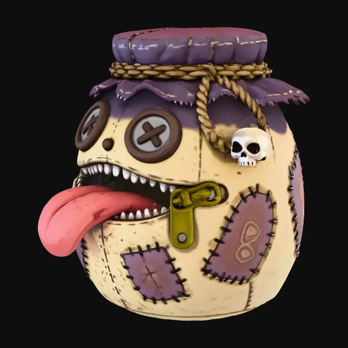 3D model for Patchwork Jar