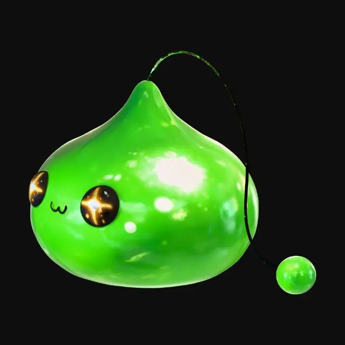 3D model for Green Slime King