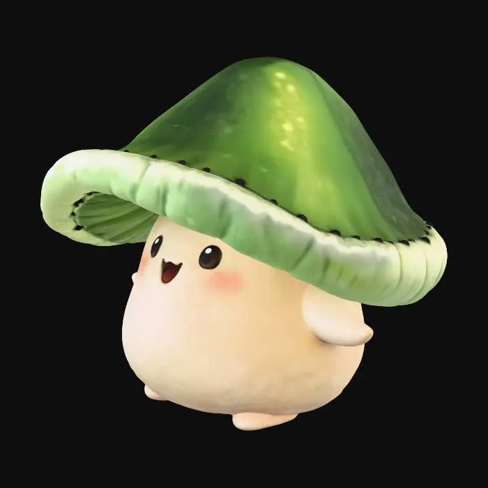 3D model for Green Cap