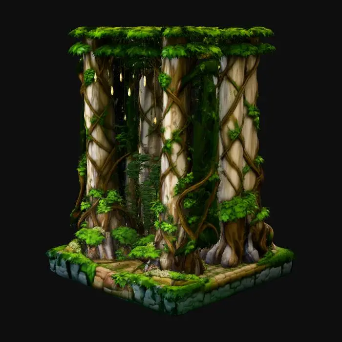 3D model for Enchanted Forest Pathway