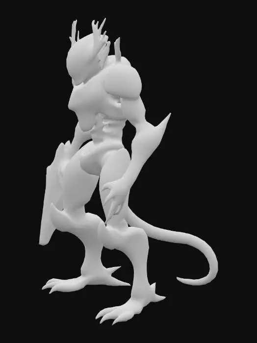 3D model for a Warframe style enemy