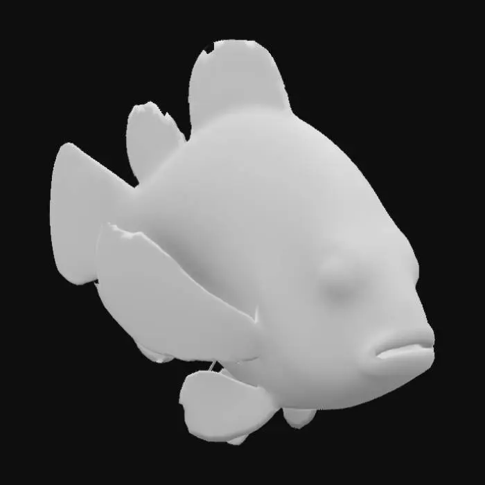 3D model for cl;own fish
