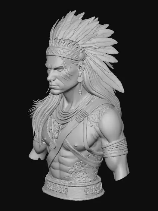 3D model for Warrior of Flame