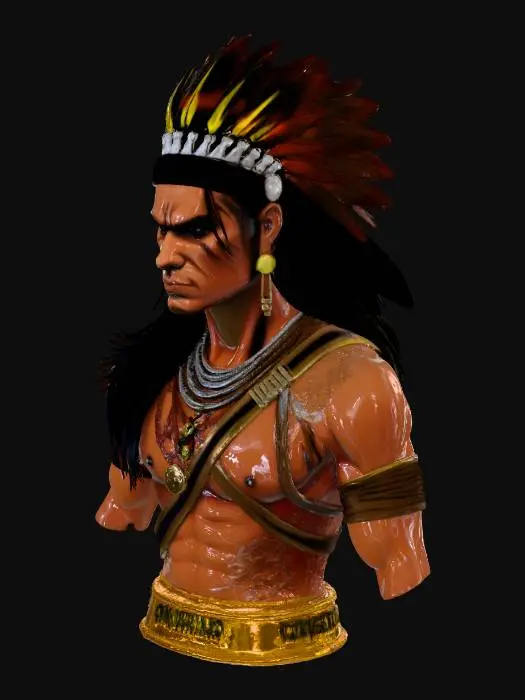 3D model for Warrior of Flame