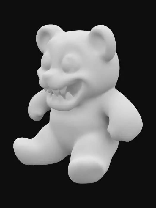 3D model for Old creepy gummy bear