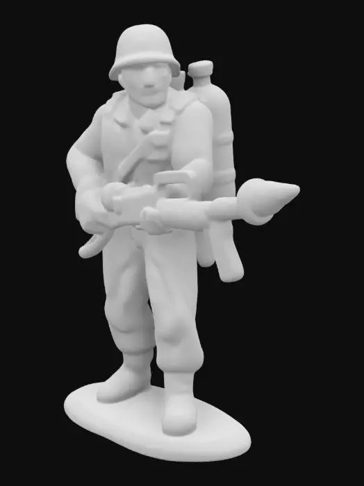 3D model for Toy Soldier with Flamethrower