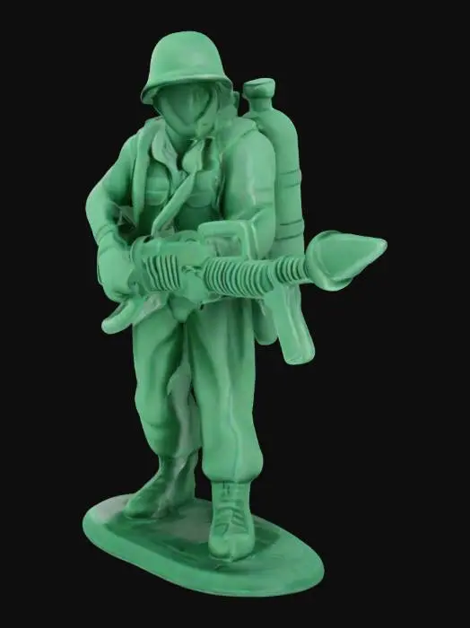 3D model for Toy Soldier with Flamethrower