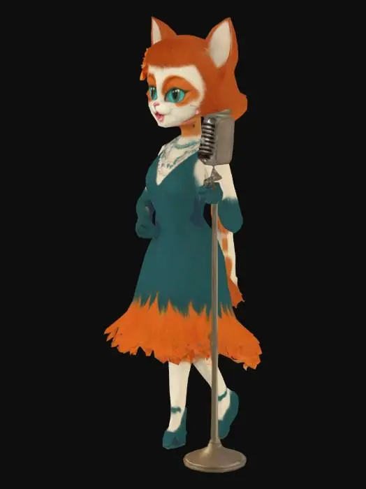 3D model for Jazz Cat Marinette