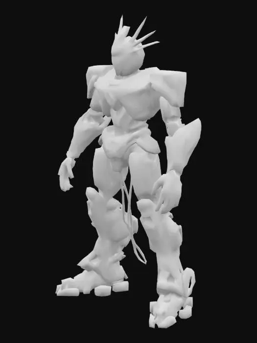 3D model for Liberty Mech In A Tropical Beach Cyberpunk Theme