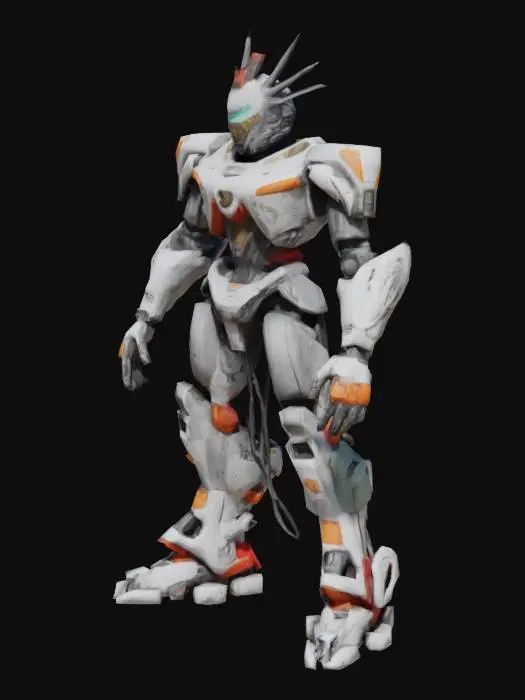 3D model for Liberty Mech In A Tropical Beach Cyberpunk Theme