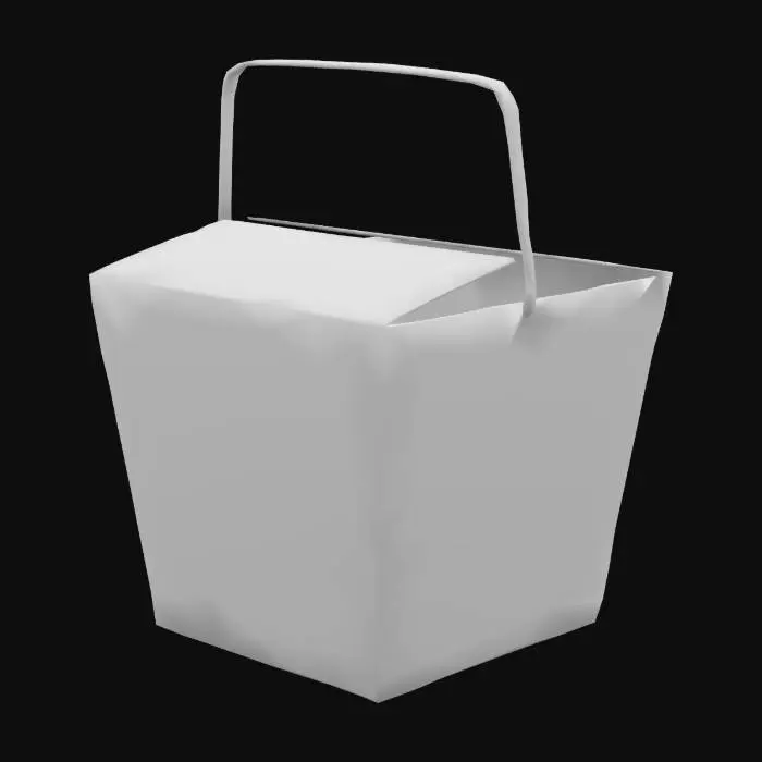 3D model for Takeout Box Icon