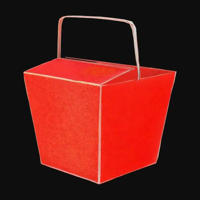 3D model for Takeout Box Icon