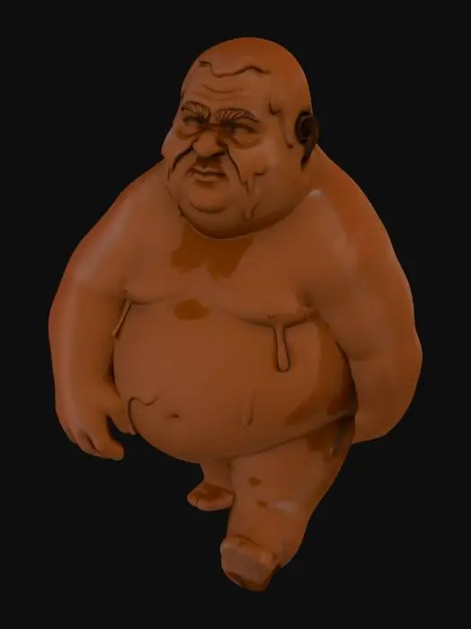 3D model for Chocolate Golem
