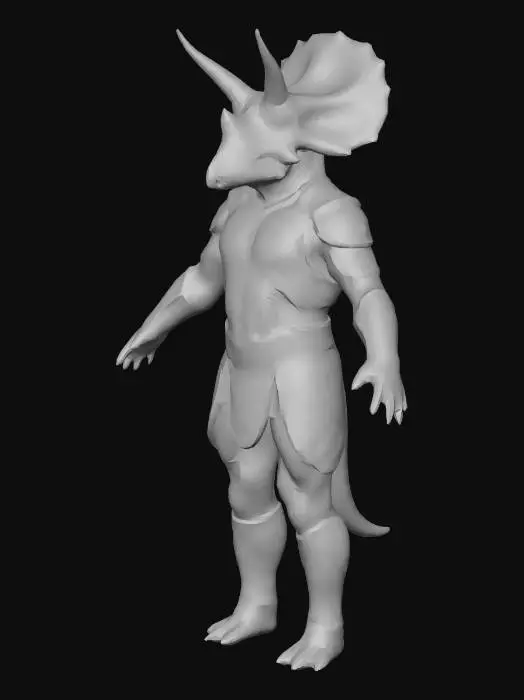 3D model for Triceratops Guardian