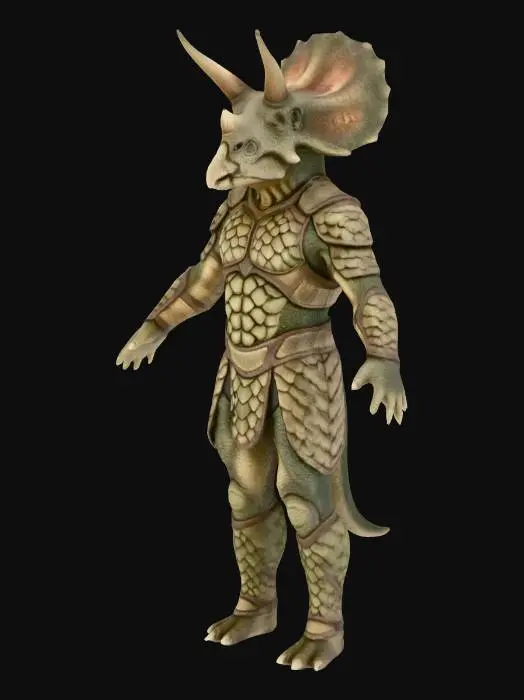 3D model for Triceratops Guardian