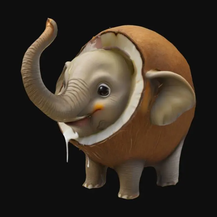 3D model for Coconut Elephant
