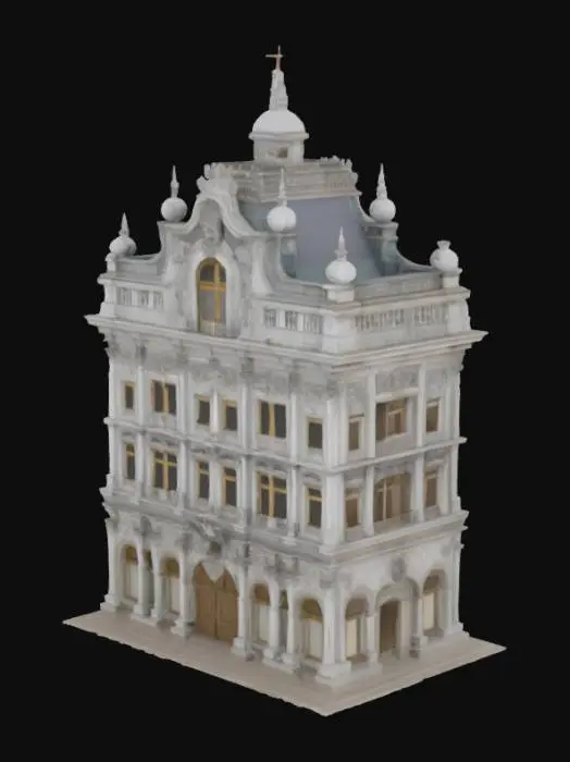 3D model for Create big building in Late Baroque style