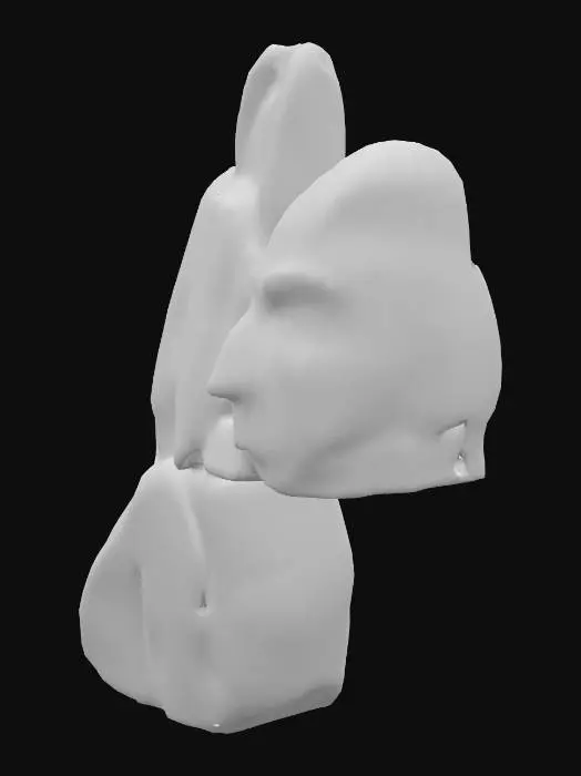 3D model for Estatua Cabeza Plaza de Armas Santiago