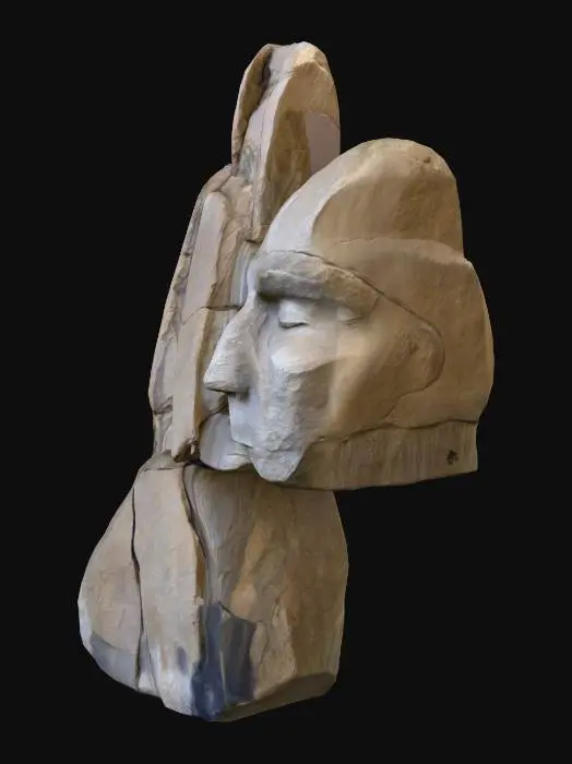 3D model for Estatua Cabeza Plaza de Armas Santiago