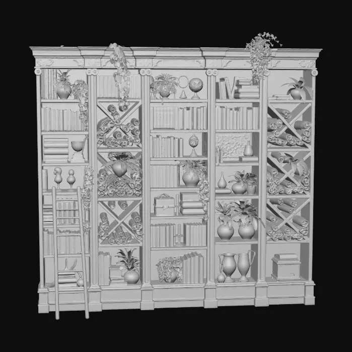 3D model for Bookshelf