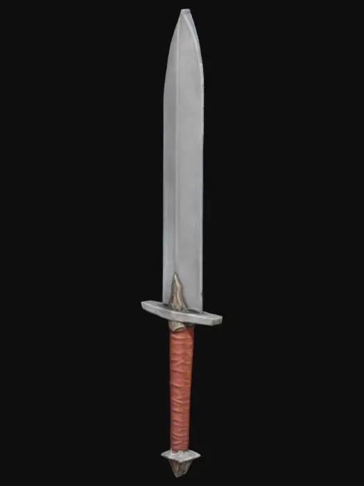 3D model for Huge sword, very thick and strait, dragonslayer.  realistic texture style.