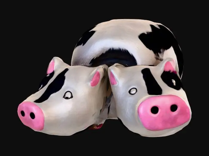 3D model for Fallout London Two Headed Nodding Cow