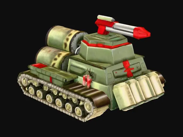 3D model for CNC Generals Dragon Tank