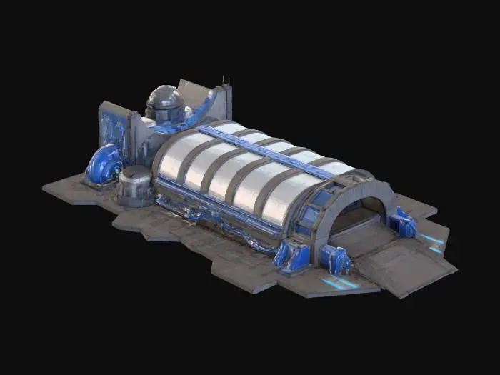 3D model for RA2 Allied War Factory