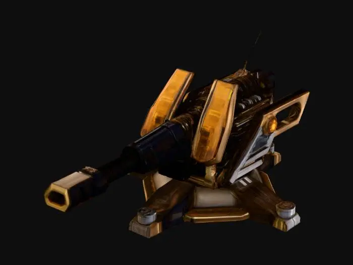 3D model for GDI Guardian Railgun Cannon