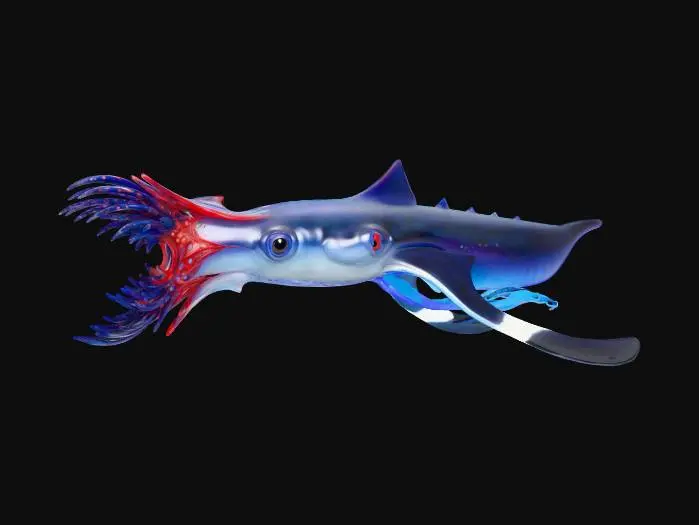 3D model for Subnautica Squidshark