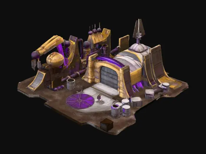 3D model for RA2: Yuri Construction Yard