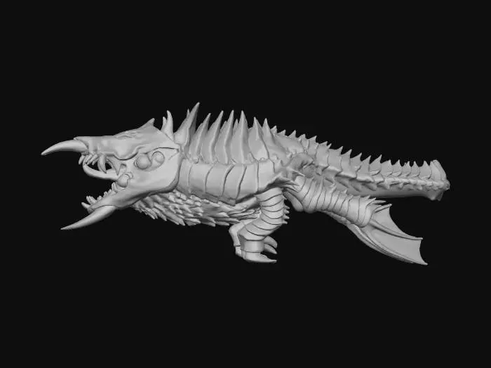 3D model for Subnautica Cryptosuchus