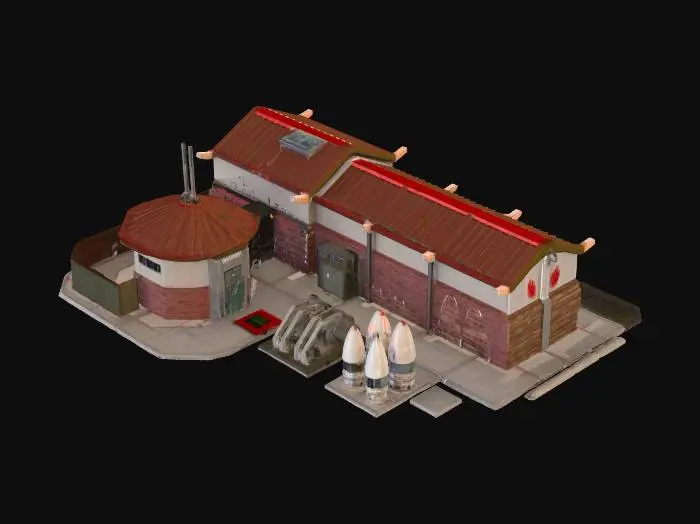 3D model for Generals Evo Nuke Silo