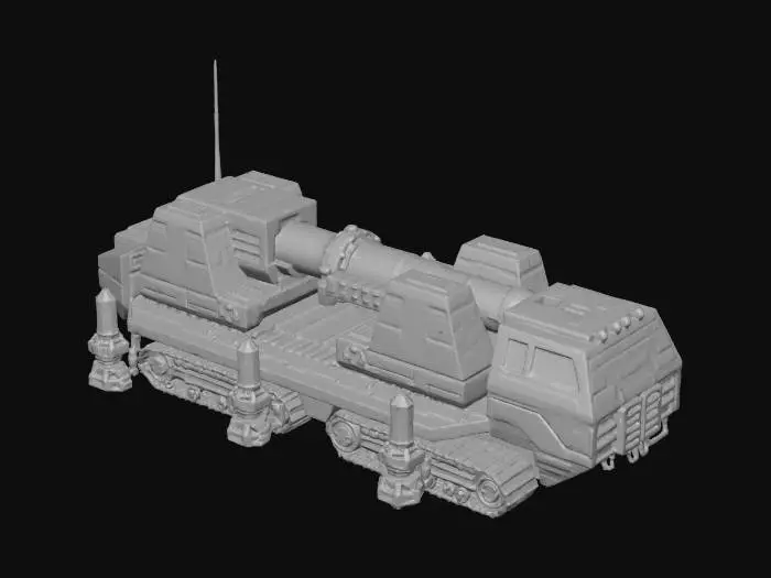 3D model for Generals Evo Nuke Cannon