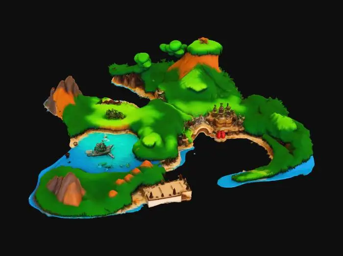 3D model for Curse of Monkey Island - Plunder Island