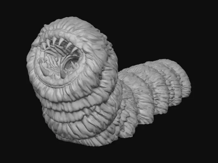 3D model for Dune Sandworm but Fluffy