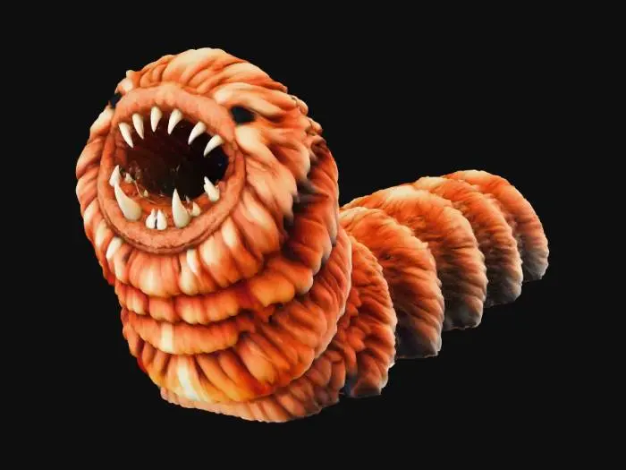 3D model for Dune Sandworm but Fluffy