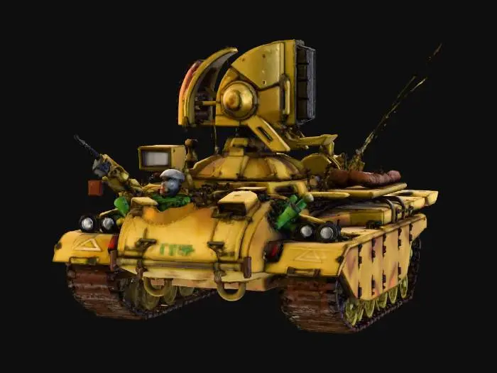 3D model for CNC Red Alert 2 Prism Tank