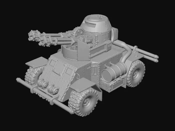 3D model for CNC Red Alert 2 Yuri Gattling Tank
